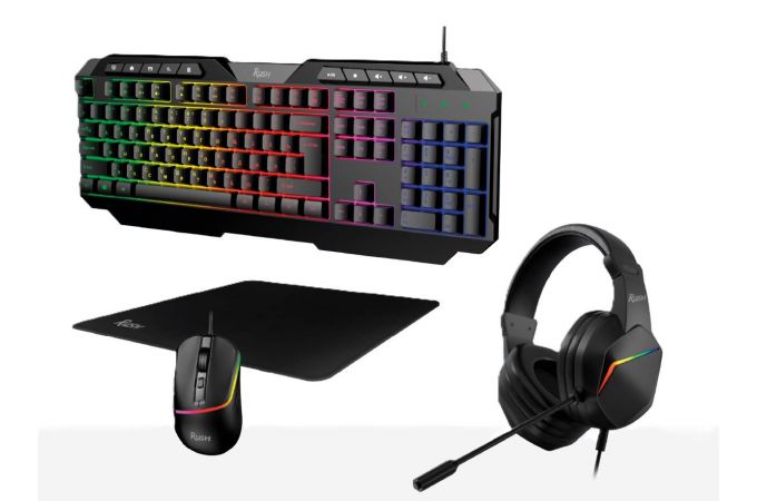 Игровой набор Smartbuy F10 черный (SBC610GK) клавиатура+мышь+гарнитура+коврик