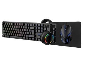 Игровой набор Smartbuy F12 черный (SBC612GK) клавиатура+мышь+гарнитура+коврик