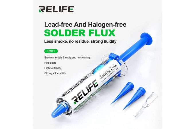 Флюс RELIFE HW11 (10 cc) бессвинцовый, безгалогенный