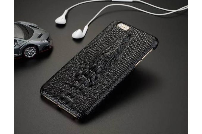 Чехол FASHION для Apple iPhone 6/6S голова крокодила 3D (черный)