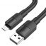 Кабель USB - MicroUSB HOCO X84 (черный)1м