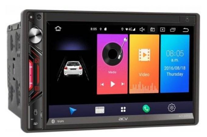 Автомагнитола ACV 2 DIN AD-6910 Android 9 +4G  50Wx4, 6.8",1024х600,2/32Гб,Wi-Fi,GPS,BT,USB