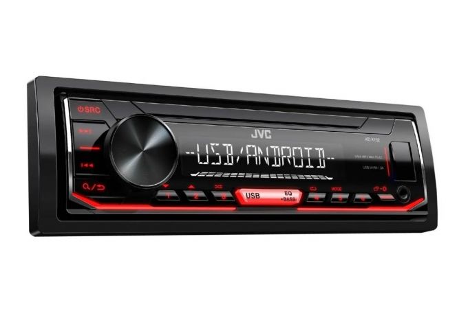 Автомагнитола JVC  MP3/WMA KD-X152M 4х50Вт. MP3/WMA ,USB , AUX , УКВ, база 100мм