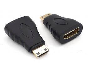 Переходник miniHDMI (папа) - HDMI (мама) V1.4