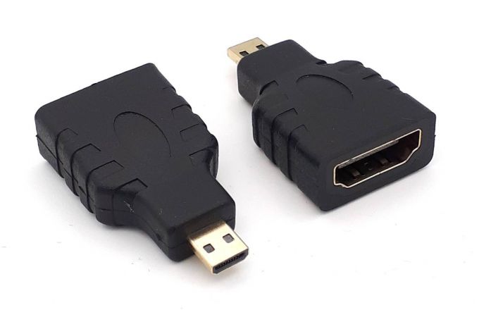 Переходник microHDMI (папа) - HDMI (мама) V1.4