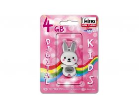 Флешка USB 2.0 Mirex RABBIT GREY 4GB (ecopack)