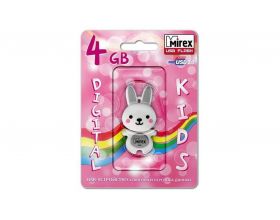 Флешка USB 2.0 Mirex RABBIT GREY 4GB (ecopack)