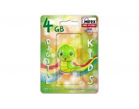 Флешка USB 2.0 Mirex SNAKE GREEN 4GB (ecopack)