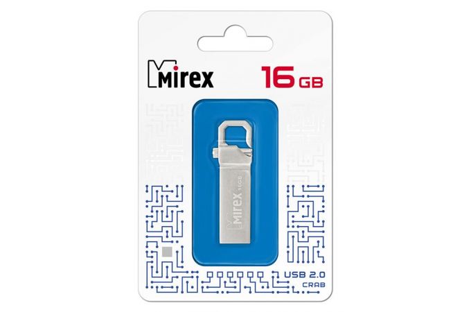 Флешка USB 2.0 Mirex CRAB 16GB (ecopack)