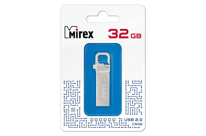 Флешка USB 2.0 Mirex CRAB 32GB (ecopack)