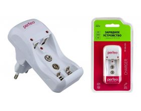 Зарядное устройство для аккумуляторов Perfeo PF-VN-210 Ni-MH/CD, 220V, 2 слота, AA/AAA/9V, таймер