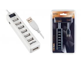 Разветвитель USB HUB Perfeo 7 Port, (PF-H034 White) белый