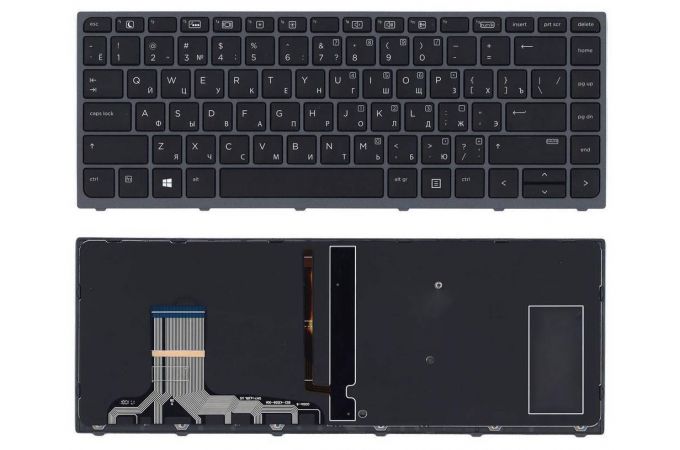 Клавиатура для ноутбука HP ZBook Studio G3  черная с подсветкой