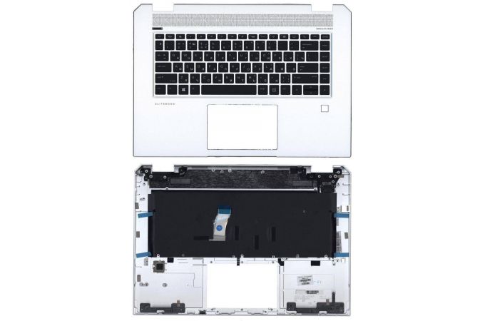 Клавиатура для ноутбука HP Zbook Studio G5 серебристая топ-панель