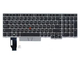 Клавиатура для ноутбука Lenovo IBM Thinkpad E580 серебристая