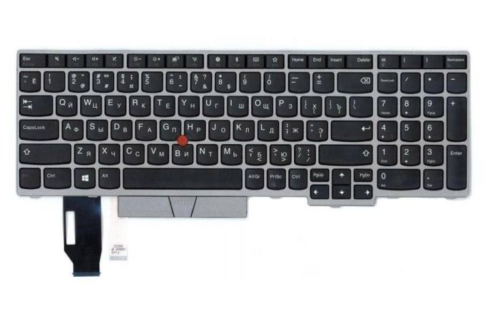 Клавиатура для ноутбука Lenovo IBM Thinkpad E580 серебристая