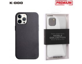 Чехол для телефона K-DOO NOBLE COLLECTION кожаный iPhone 12 PRO MAX (черный)
