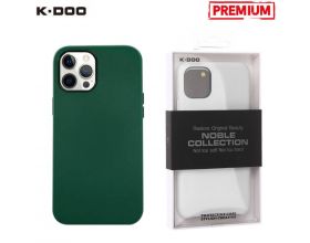 Чехол для телефона K-DOO NOBLE COLLECTION кожаный iPhone 12 PRO MAX (зеленый)