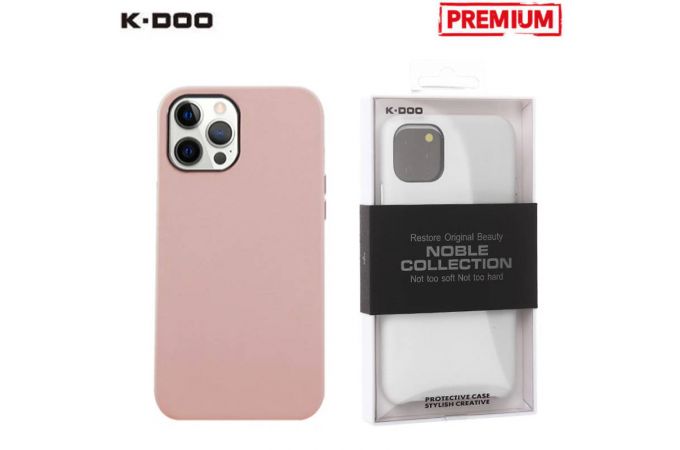 Чехол для телефона K-DOO NOBLE COLLECTION кожаный iPhone 13 MINI (розовый)