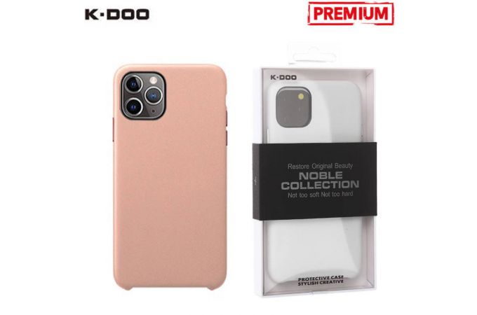 Чехол для телефона K-DOO NOBLE COLLECTION кожаный iPhone 11 PRO MAX (розовый)