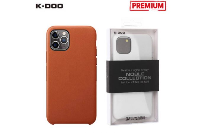 Чехол для телефона K-DOO NOBLE COLLECTION кожаный iPhone 11 PRO MAX (коричневый)