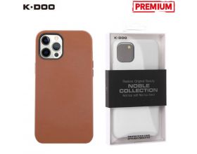 Чехол для телефона K-DOO NOBLE COLLECTION кожаный iPhone 14 PLUS (коричневый)