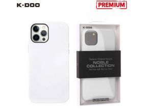 Чехол для телефона K-DOO NOBLE COLLECTION кожаный iPhone 14 PLUS (белый)