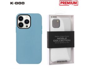 Чехол для телефона K-DOO NOBLE COLLECTION кожаный iPhone 13 PRO MAX (голубой)