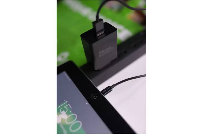 Сетевое зарядное устройство USB + кабель Micro More choice NC52QCm 3.0A QC3.0 быстрая зарядка (Black)