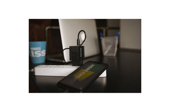 Сетевое зарядное устройство 2USB More choice NC46  2.4A (Black Black)