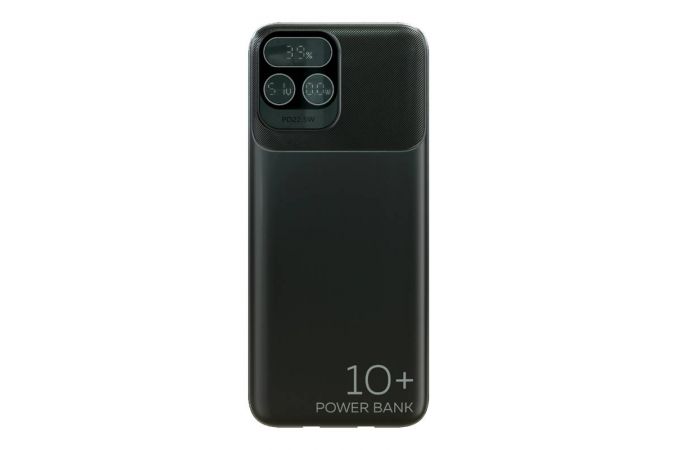 Универсальный дополнительный аккумулятор Power Bank More choice PB55-10 с кабелем 1USB 3.0A 22.5W PD (10000mAh) (Black)