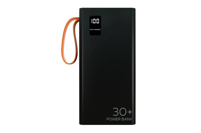 Универсальный дополнительный аккумулятор Power Bank More choice PB22-30 с кабелем 2USB 2.1A (30000mAh) (Black)