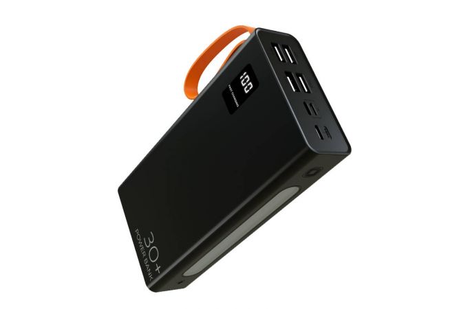 Универсальный дополнительный аккумулятор Power Bank More choice PB22-30 с кабелем 2USB 2.1A (30000mAh) (Black)