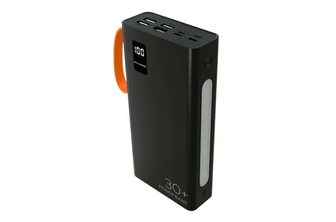 Универсальный дополнительный аккумулятор Power Bank More choice PB22-30 с кабелем 2USB 2.1A (30000mAh) (Black)