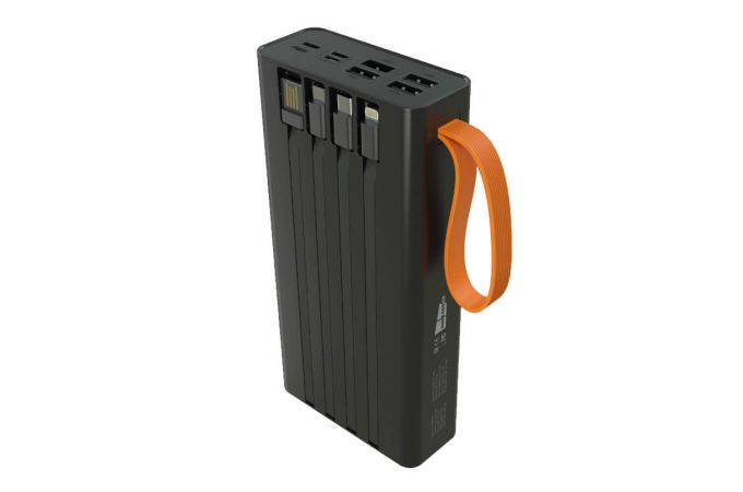 Универсальный дополнительный аккумулятор Power Bank More choice PB22-30 с кабелем 2USB 2.1A (30000mAh) (Black)