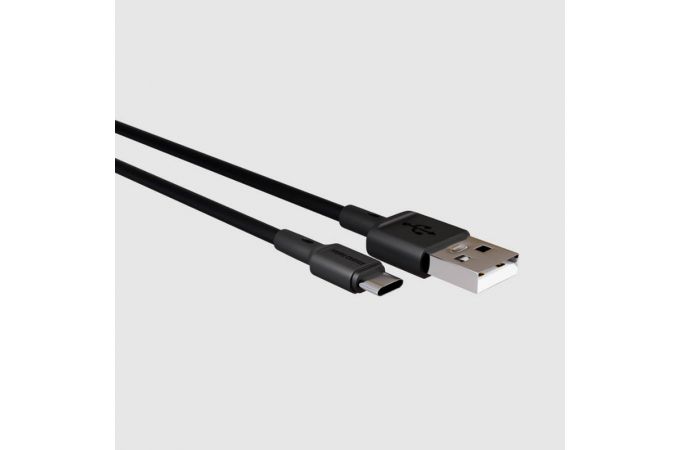 Сетевое зарядное устройство 2USB + кабель Type-C More choice NC11a 2.4A (Black)