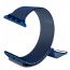 Металлический магнитный браслет  "Миланское плетение" для Apple Watch 38-40 мм цвет синий