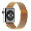 Металлический магнитный браслет  "Миланское плетение" для Apple Watch 38-40 мм цвет золотистый