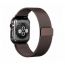 Металлический магнитный браслет  "Миланское плетение" для Apple Watch 38-40 мм цвет коричневый