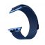 Металлический магнитный браслет  "Миланское плетение" для Apple Watch 42-44 мм цвет синий