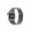 Металлический магнитный браслет  "Миланское плетение" для Apple Watch 42-44 мм цвет серебро