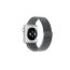 Металлический магнитный браслет  "Миланское плетение" для Apple Watch 42-44 мм цвет серый