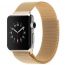 Металлический магнитный браслет  "Миланское плетение" для Apple Watch 42-44 мм цвет золото