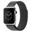 Металлический магнитный браслет  "Миланское плетение" для Apple Watch 42-44 мм цвет черный