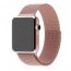 Металлический магнитный браслет  "Миланское плетение" для Apple Watch 42-44 мм цвет розовый песок