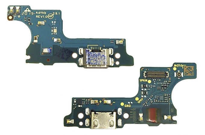 Шлейф для Samsung A015F Galaxy A01 с разъемом зарядки (плата) широкий коннектор HQ