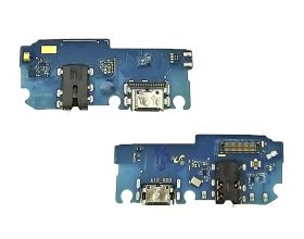 Шлейф для Samsung A125F/ M127F Galaxy A12/ M12 с разъемом зарядки + разъем гарнитуры (плата) HQ