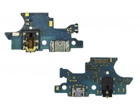 Шлейф для Samsung A750F Galaxy A7 (2018) с разъемом зарядки + разъем гарнитуры (плата) HQ