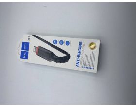 Кабель USB - Lightning HOCO X59, 2,4A (черный) 1м (в оплетке, с усиление сгиба) (УЦЕНКА! МЯТАЯ УПАКОВКА)