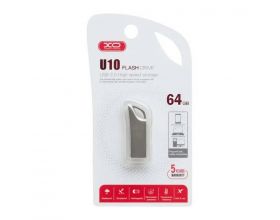 Флешка USB 2.0 XO U10 64GB new logo Silver